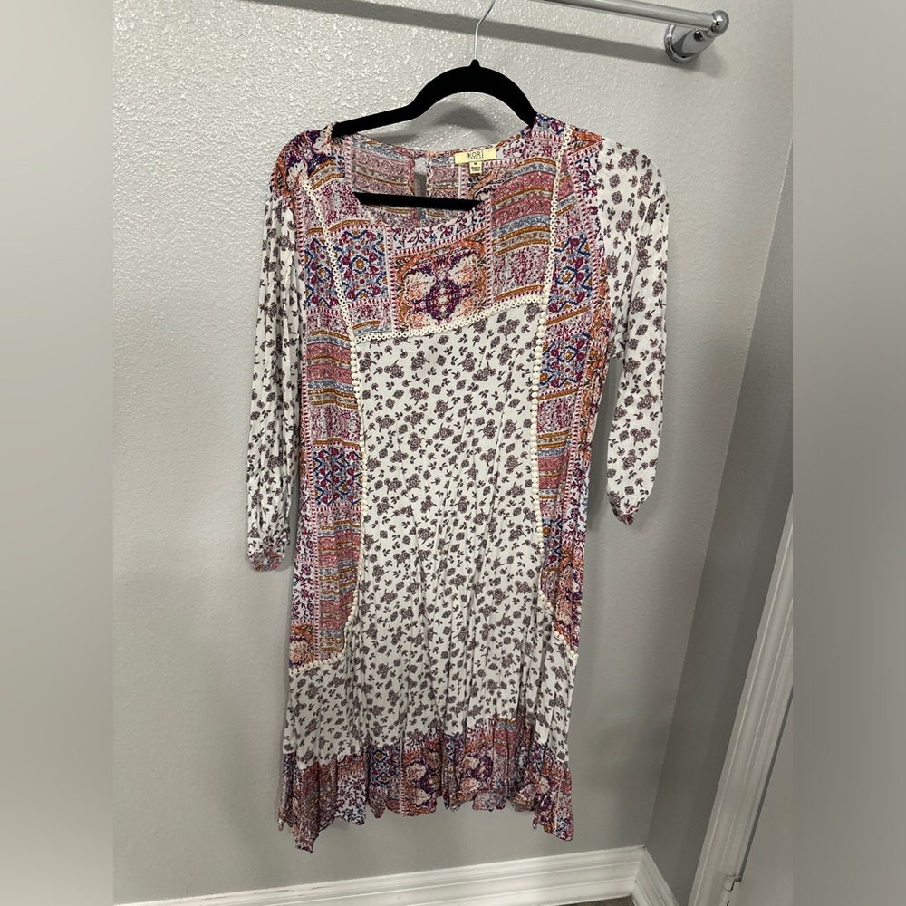 Kori Multicolor Knee Length Dress - Size M